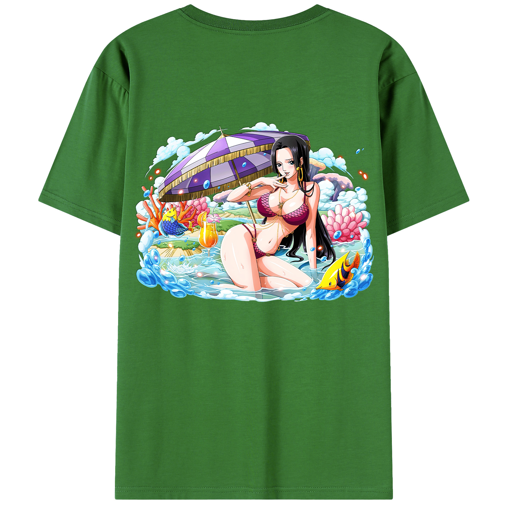 ワンピース ボア・ハンコック ONE PIECE Boa·Hancock レディース半袖Tシャツ(バックプリント)